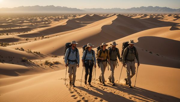 Marcher dans le desert guidé expedition