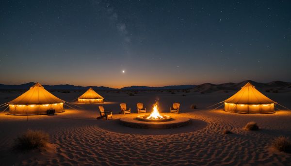 Nuites etoilees bivouac luxe desert