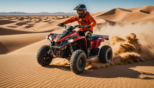 Sensations fortes pilotage quad dunes