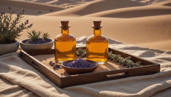 Soins corps huiles essentielles desert